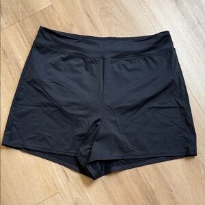 Lands' End Black Swim Shorts